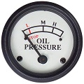 UJD41511   Oil Gauge-Screw In Type---White Face---Replaces AA1730R